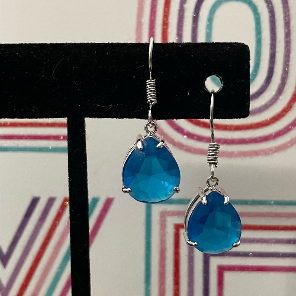 Blue Crystal Earrings